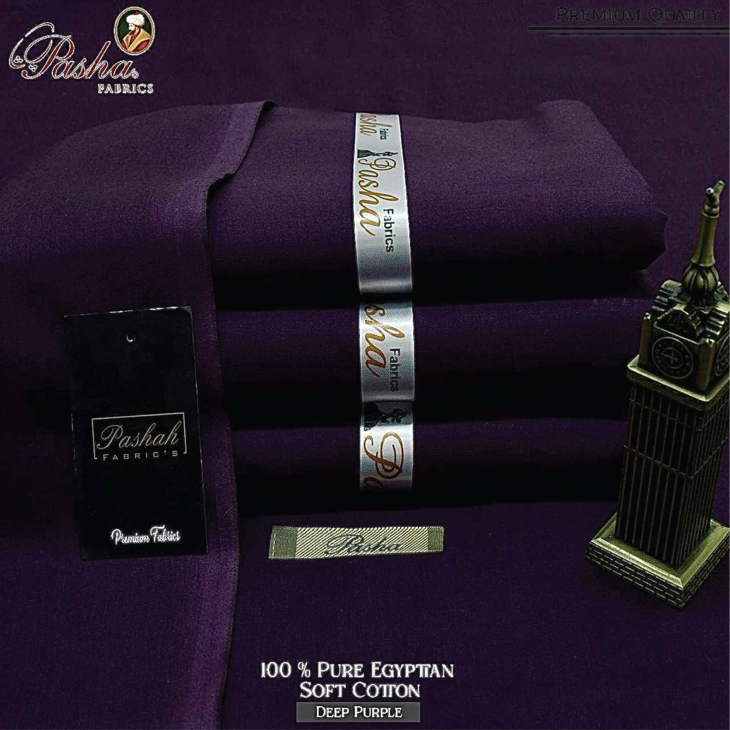 PASHA FABRICS 100% Pure Soft Egyptian Cotton Fabric | Elite Summer Collection 2025 | Sadukhani Collection