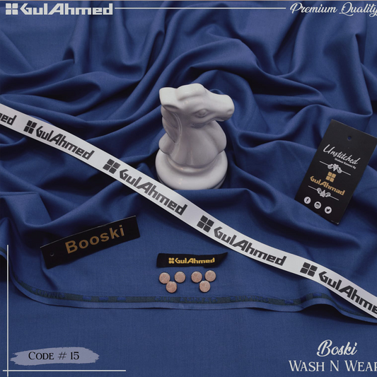 Gul Ahmed Premium Boski Wash & Wear - 100% Pure Fabric