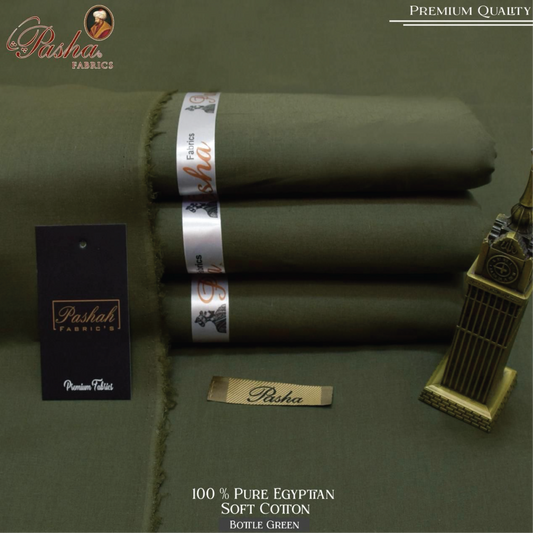 PASHA FABRICS 100% Pure Soft Egyptian Cotton Fabric | Elite Summer Collection 2025 | Sadukhani Collection
