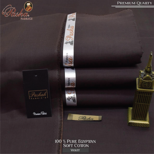 PASHA FABRICS 100% Pure Soft Egyptian Cotton Fabric | Elite Summer Collection 2025 | Sadukhani Collection