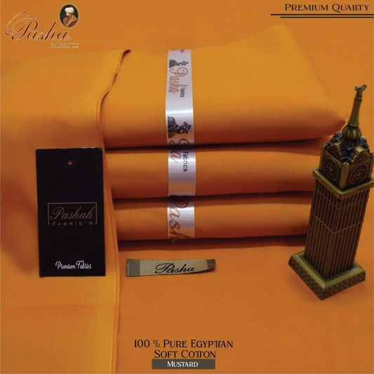 PASHA FABRICS 100% Pure Soft Egyptian Cotton Fabric | Elite Summer Collection 2025 | Sadukhani Collection