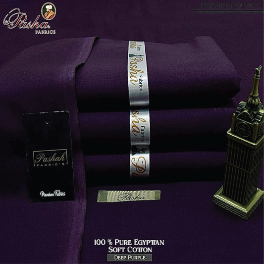 PASHA FABRICS 100% Pure Soft Egyptian Cotton Fabric | Elite Summer Collection 2025 | Sadukhani Collection