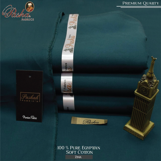 PASHA FABRICS 100% Pure Soft Egyptian Cotton Fabric | Elite Summer Collection 2025 | Sadukhani Collection